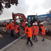 Hoog bezoek op project